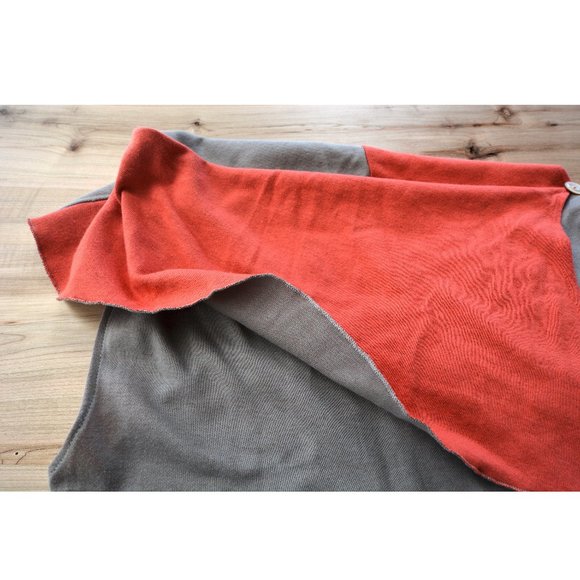 Like new Maya Epler handmade knit grey and coral dress, size S-M - Picture 14 of 14